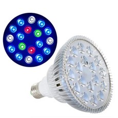 54W LED 수족관 조명 LED 애완 동물 조명 물고기 탱크 빛 식물 전구 바닷물 바다 산호초 하수 풀 조류 UV 적외선 빨간색 파란색, 10B 4W 2R 2G, 1개
