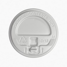 나나커피 10/13온스 계패형 종이컵뚜껑 리드 화이트, 1세트, 500개