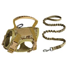 貓咪胸背帶 寵物胸背帶 貓戰術胸背帶 遛貓繩 貓咪牽繩 寵物牽繩 防爆衝H型胸背帶 貓咪防逃脫, 迷彩(送牽繩), 1個