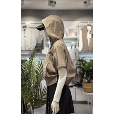 챌린저 (26봄 여름 가을) 여성 테잎디테일 후드 자켓 모노엣지 CHF2WJK6202 (카키베이지)