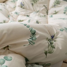 리빙플러스 내추럴 광목 순면 차렵 침구