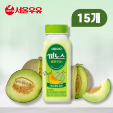 서울우유 미노스 멜론우유, 15개, 235ml