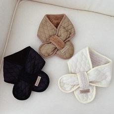 아기 유아 웨이브 퀼팅 누빔 머플러 목도리