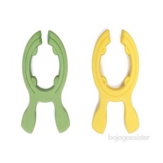 보조개자매 팬 고정 국자받침대 조리도구스탠드, 옐로우