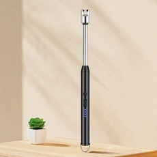 가정용 휴대용 보관 주방 라이터 방풍 아크 펄스 점화 총 USB 전자 라이터, 기타, 03 Business Black