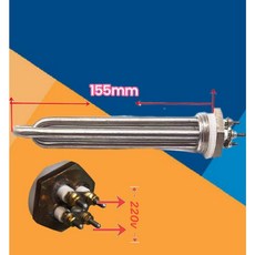 GE/豪星/博群/水巨人/豪昱 304不銹鋼一英吋牙落地式飲水機加熱棒, 1個