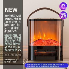 차차에이전시 전기벽난로 인테리어 무드등 온풍기, UPro, 기본 모델명/품번