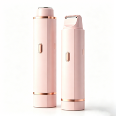 二合一電動除毛器，可替換雙刀頭，全身適用，乾濕兩用，Type-C充電，溫柔呵護, 1個, 1個裝