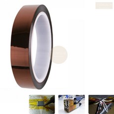 캡톤 테잎 20mm 고온 내열 켑톤 테이프 공업용 산업용 전공 전기 전자, 1개