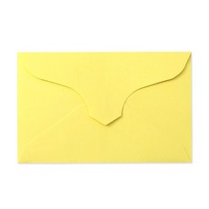 루트바나나 95x60mm 100매 컬러 미니 카드 증명사진 쿠폰 종이 봉투 명함봉투, 옐로우, 100개