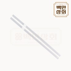 백만상회 7x21 자바라빨대 (투명/벌크포장), 1개, 400개입