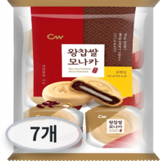 청우식품 왕찹쌀 모나카 8p, 240g, 7개