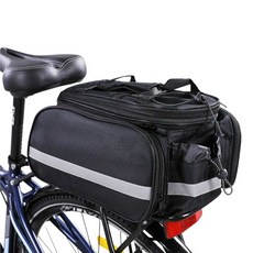 自行車大容量貨架包, 黑色, 1個