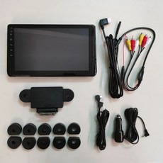 후석 모니터 뒷자석 차량용 리어 TV 2열 카니발 캠핑카 미러링, 올블랙 1세트