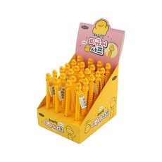 해피덕 피규어 샤프 24개(박스) 0.5mm 그립감좋은 초등 학생 필기도구 단체 선물, 1박스
