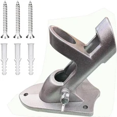 깃대 홀더 브래킷 1인치/2.6cm 내경 장착 (하드웨어 포함 집 벽면 두 가지 위치), [03] Silver, 03 Silver