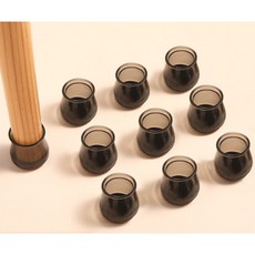 체어슈즈 16개 세트 블랙/투명 그랑드레브, 원형, 블랙