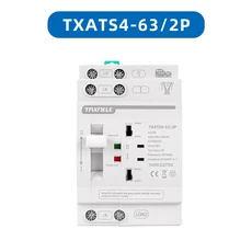 호환 Taxnele Din 레일 63A ATS 이중 전원 자동 전송 스위치 전기 선택기 스위치 무정전 전원 2P 4P