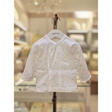 [아가방]강남점* 면 100% 소재로 얇고 가벼워서 시원하게 입힐수 있는 배내저고리 /입히기 편한 똑딱이 단추와 손싸개가 필요없는 디자인! / 은은한 패턴은 포인트!