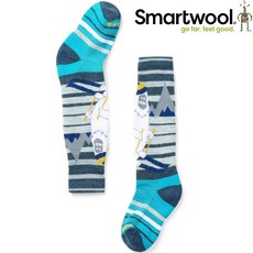 Smartwool Wintersport Yeti 兒童款 滑雪中級減震高筒襪/小朋友滑雪襪 雪怪SW001818, G74 暮光藍,L, 1個