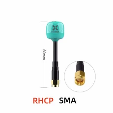 Foxeer Lollipop 4 Plus FPV 안테나 5.8G 2.6Dbi 옴니 RHCP SMA MMCX UFL 레이싱 드론용, 02 RHCP SMA 60mm