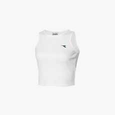 디아도라 테니스 슬리브리스 크롭 탑 우먼 WHITE 2798680