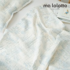 마롤로뜨 뜨왈드주이 아기 블랭킷 사계절 낮잠 이불 담요, 블루_뜨왈드주이 블랭킷