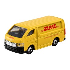 토미카 102 DHL 화물 배달 밴 미니카 다이캐스트 장난감, 1개, 혼합