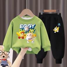 兒童套裝 秋冬上新兒童男童春秋款套裝2024春季新款衛衣衛褲兩件套中小童運動服套裝