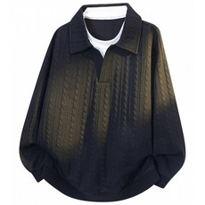 쥬엔리치 남자 빅사이즈 니트 맨투맨 M-8XL 카라넥 JR232