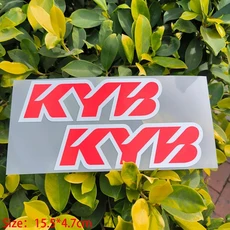 레이싱 서스펜션 오토바이 스티커 Kyb 포크 비닐 데칼 for Yamaha Honda Suzuki Ktm Kawasaki Benelli, 04 RED B