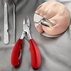 앞날앤 두꺼운 발톱깎이 세트, 1개, 레드