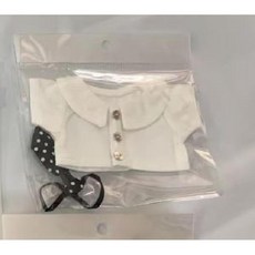 팝마트 라부부 마카롱 하이라이트 인형옷 17cm 인형 펜던트, 라눕 17cm, 화이트 티넥타이