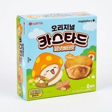 카스타드 피넛버터맛 138g(메이플 콜라보) 6개, 138g