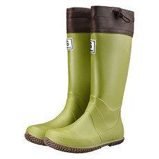 GUDETU 여성 심플 논 슬립 롱 레인부츠 C200