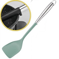 瀝水勺，食品級材質，加長手柄，一體成型，簡約時尚, 綠色鍋鏟, 1個
