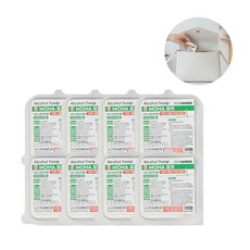 모하 알콜 스왑 25매 알코올솜 일회용 소독솜, 8개, 25매입
