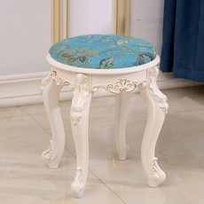 엔틱 공주 화장대 이태리 의자 보조의자 간이 스툴 인테리어 체어 드레스룸 디자인 클래식, N. 3056 다크 자루 크기 42cm 높이