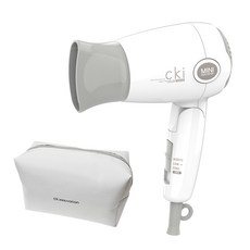 CKI 접이식 헤어 드라이어 1000W, CKI-D101+파우치, CKI-D101+파우치