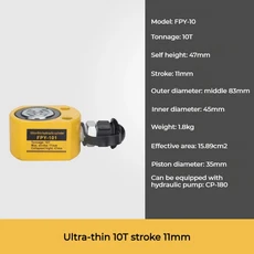 5T/10T/20T/30T/50T 휴대용 유압 리프팅 잭 분할 유압 부스터 선박 건설 건설 XW68 용 하이드로 실린더, 01 10T