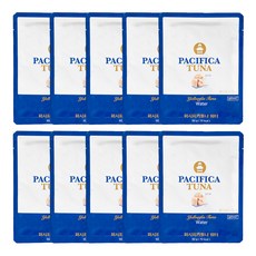 퍼시피카튜나 황다랑어 저칼로리 워터 참치 파우치 90g, 10개