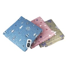 韓國甲珍 7段式恆溫電毯 KBR3600 花色隨機出貨, 單人100cm × 180cm