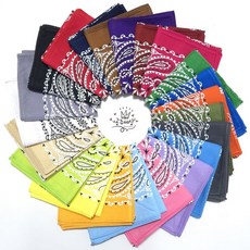 공주세상 국산 동아 정품 페이즐리 반다나 손수건 면100%