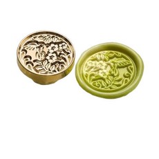 초대장 봉인 스탬프 도장 문양 황동 2.5cm 1개 B, No.10