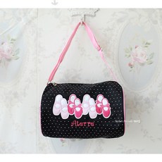 땡땡이슈즈검정 유아 여아 아동 어린이 키즈 발레가방