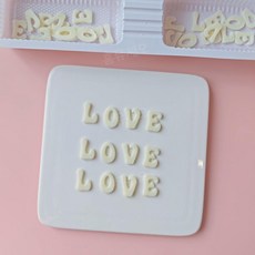 레드 러브 하트 모양 케이크 초콜릿 장식 (240개입) 식용 데코 발렌타인 생일 베이킹 꾸미기 세트 슈가 폰던트, 60. 화이트 화이트 러브 12세트