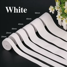 10 미터 45MM DIY 리본 레이스 의류 액세서리 댄스 밴드 바느질 트림 탄성 장식 스트레치 드레스, White, [01] 45mm, 5Meters, 1개