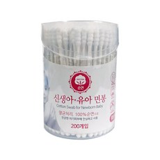 이지스 신생아 유아면봉 (원통) 200개입, 1개