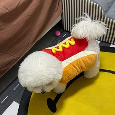 臺灣出貨-臺灣出貨-寵物搞怪變身漢堡熱狗裝貓咪泰迪雪納瑞中小型犬衣服搞笑狗狗冬天, 2號漢堡,XS背長19建議2斤, 1個