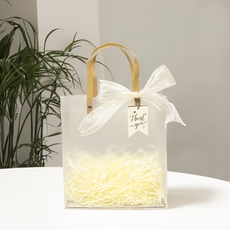 올리스트 답례품 포장 상자 가방 쇼핑백 구디백 10개, 아이보리